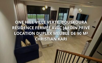 Duplex meublé à louer – Ville Verte, One Hill verte à Bouskoura