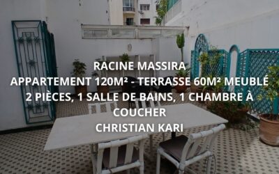 Appartement avec grande terrasse à Racine Massira