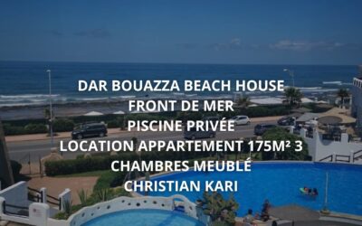 Appartement de rêve en front de mer – Dar Bouazza Beach House