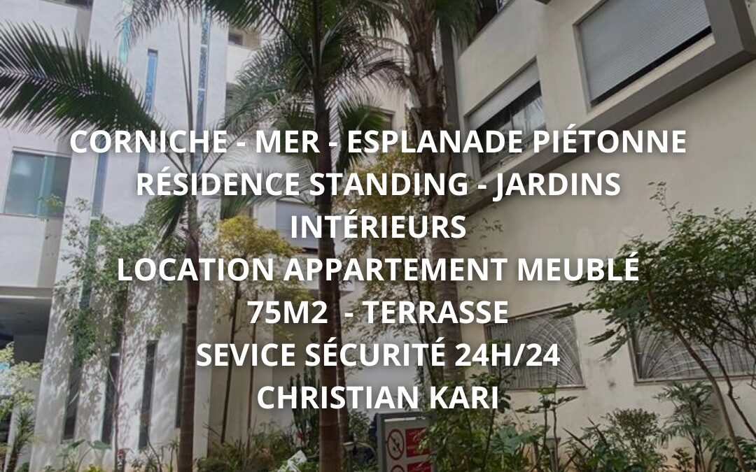 Appartement meublé de standing + terrasse